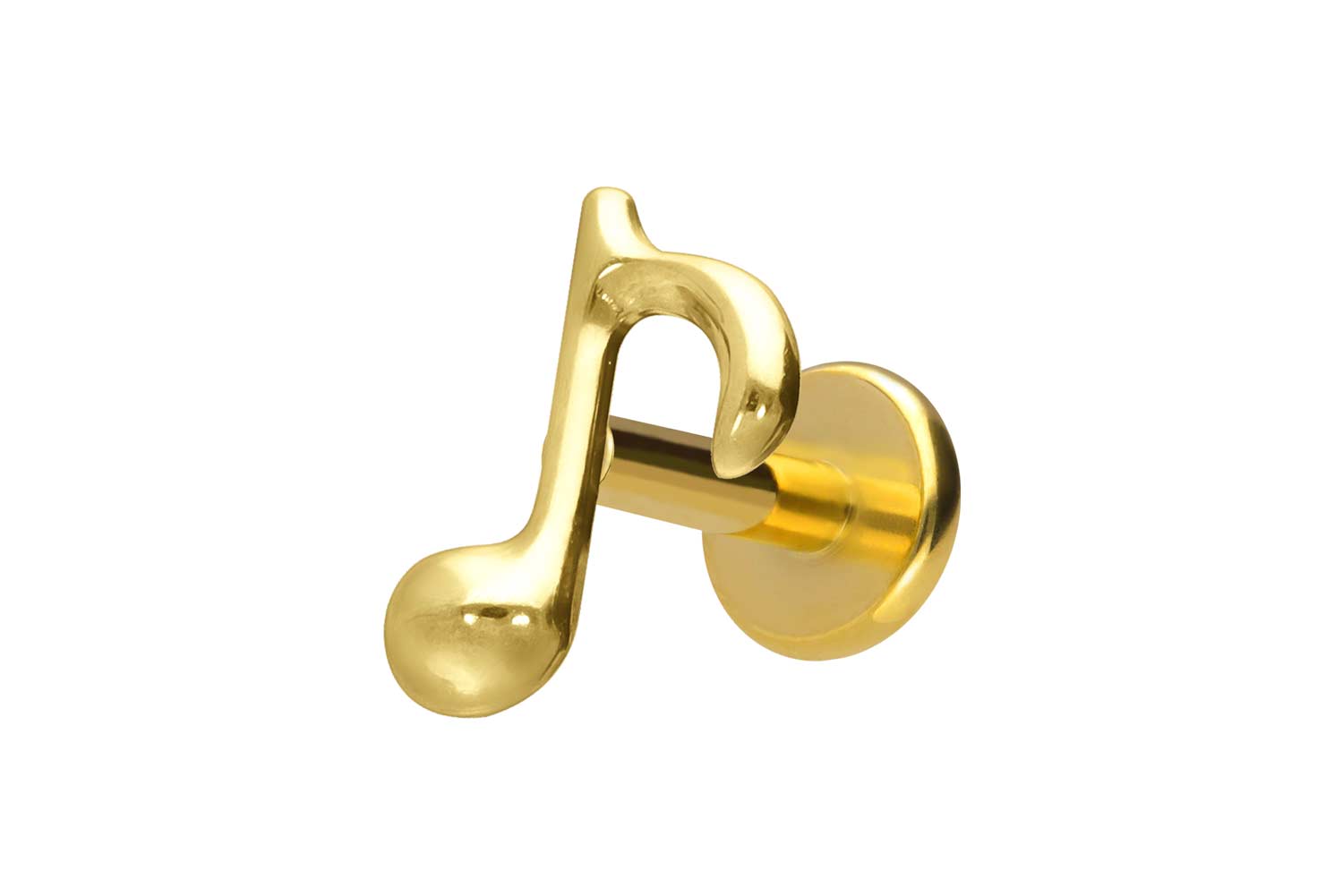 Titan Labret Piercing mit Innengewinde ACHTELNOTE